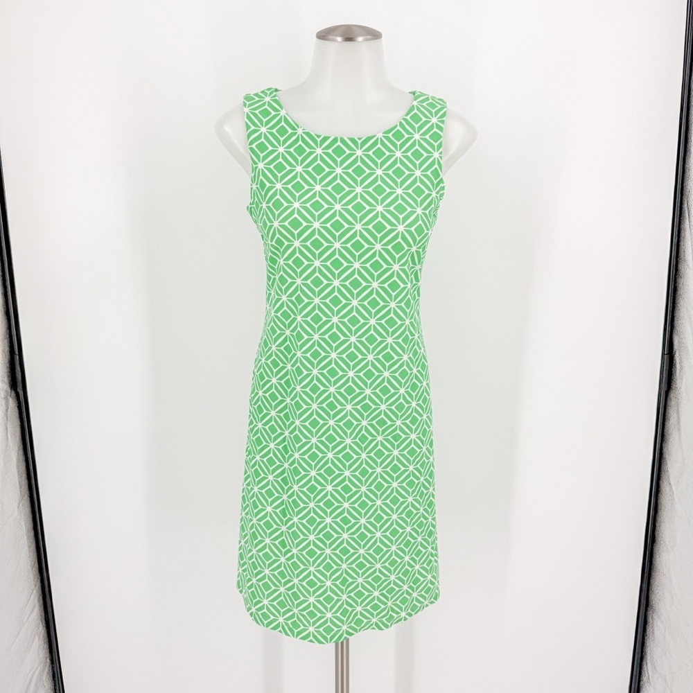 Jude Connally Green Diamond Print Dress
